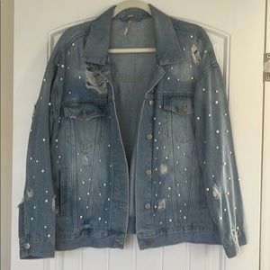 Free People Pearl Jean Jacket